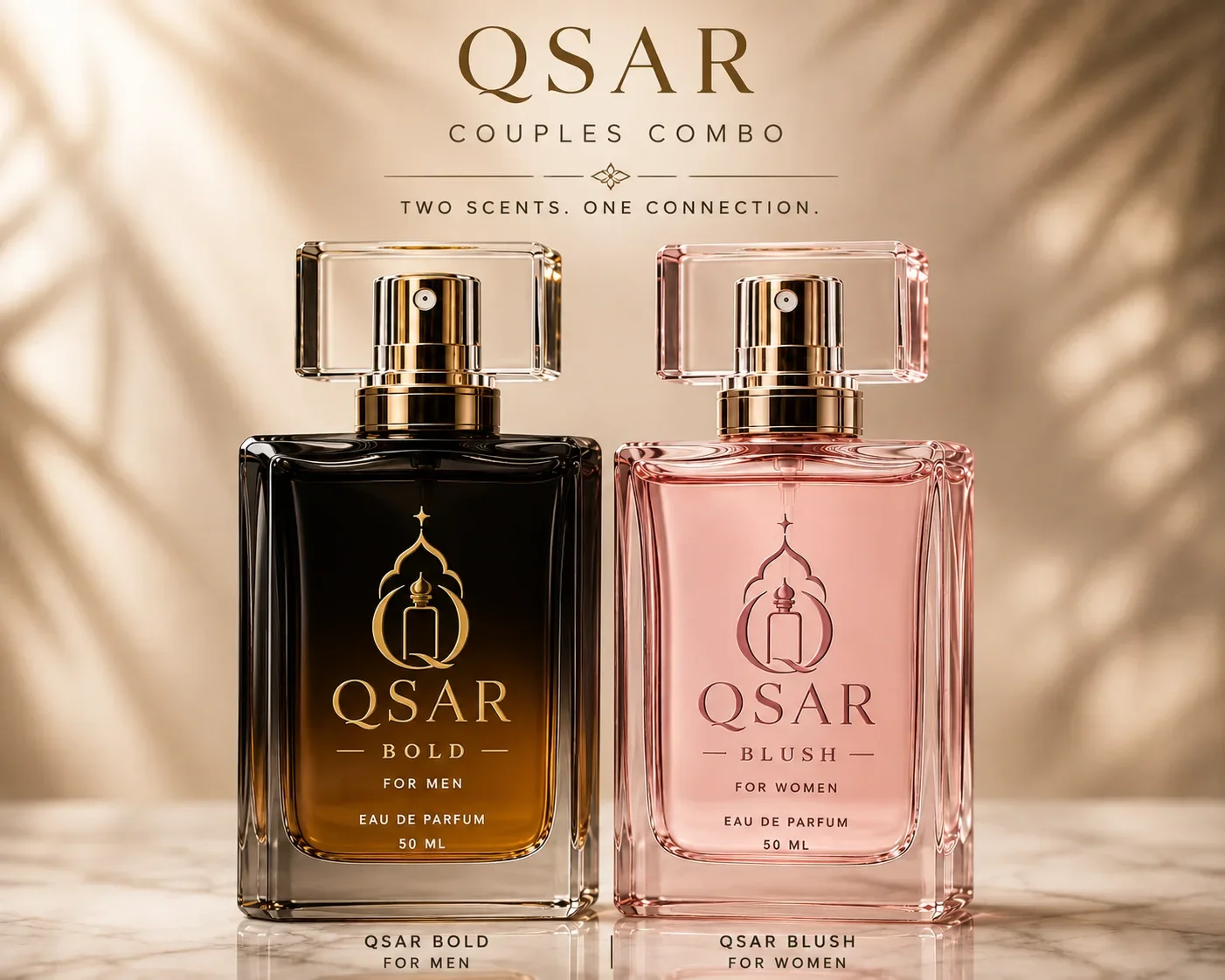 QASR Bold & Blush Couples Pack (Bold for Him + Blush for Her)